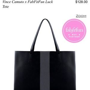 NWT Vince Camuto x FabFitFun Luck Tote in black